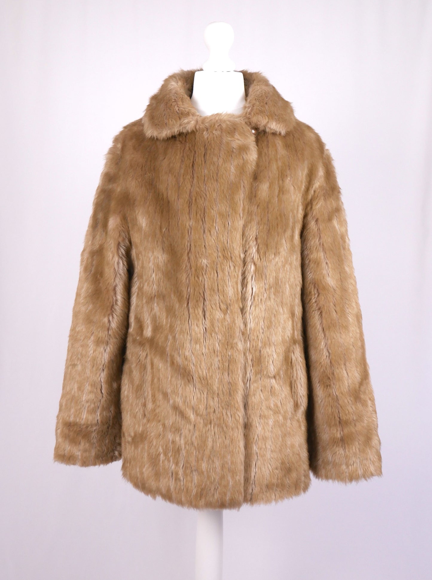 Simulated Fur Coat