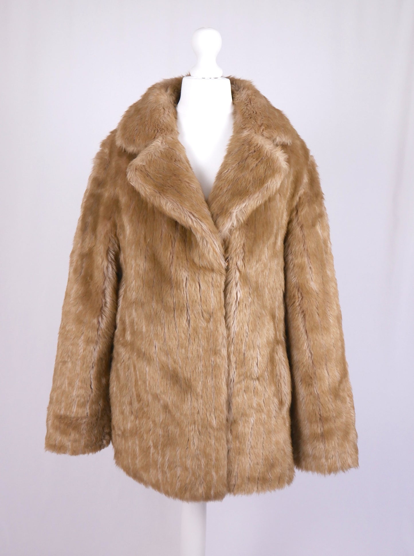 Simulated Fur Coat