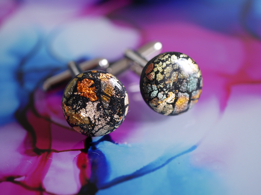 Metallic Clay Cufflinks